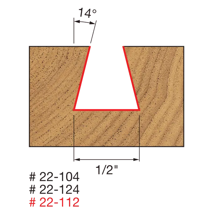 1/2" Dovetail Bit