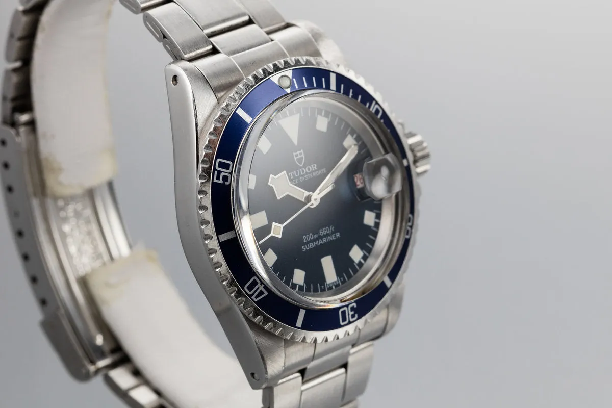 1968 Tudor Snowflake Submariner 7021/0 Blue Confetti Dial with Roulette Date Wheel.