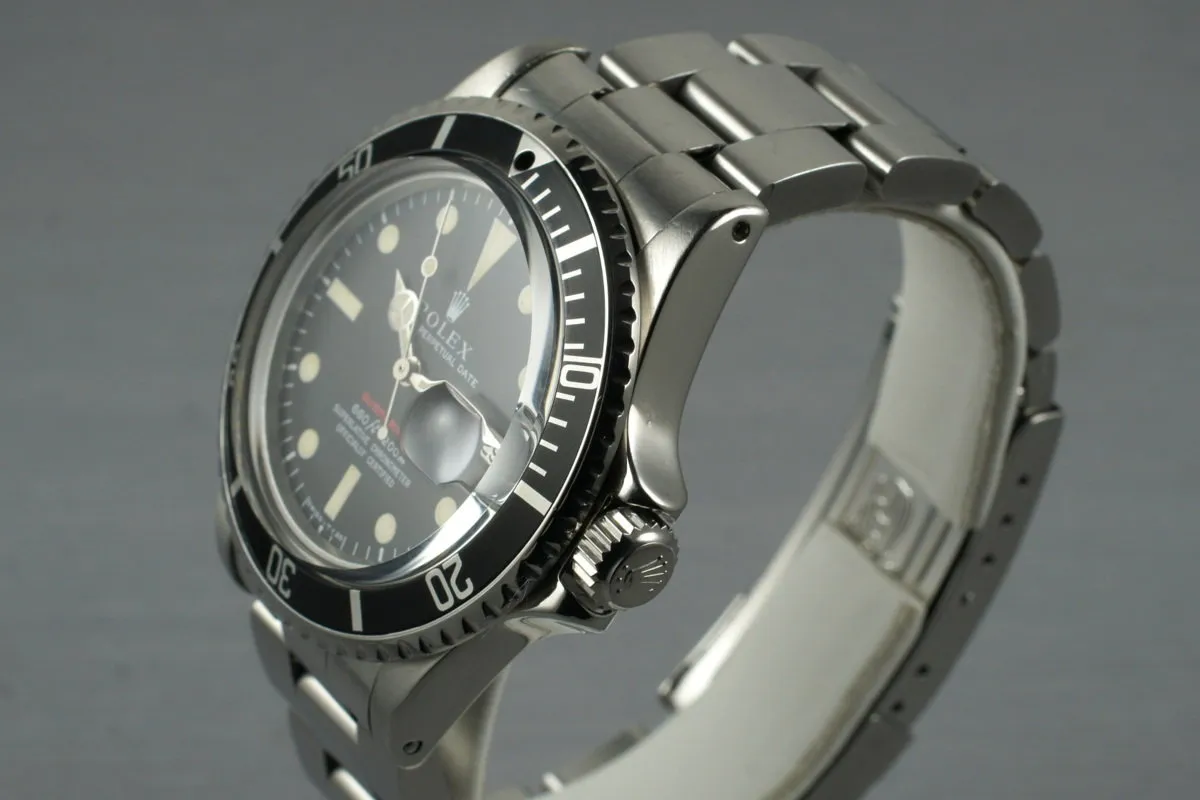 1969 Rolex Red Submariner 1680 Mark IV with Box and RSC Papers