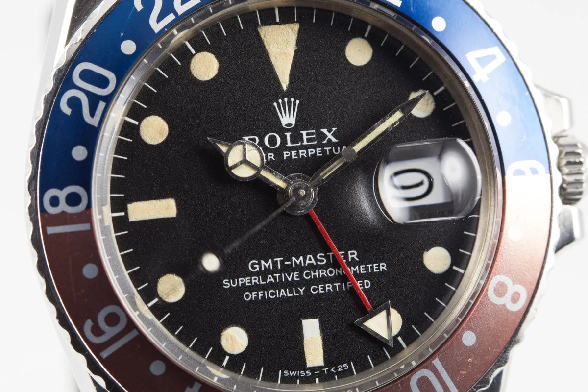 1972 Rolex GMT 1675 Mark I Dial