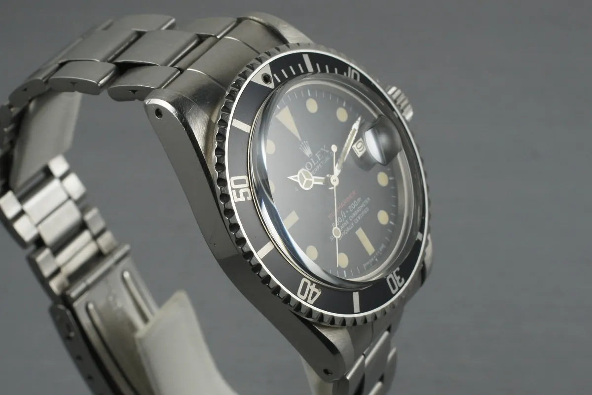 1972 Rolex Red Submariner 1680 with Box and Papers