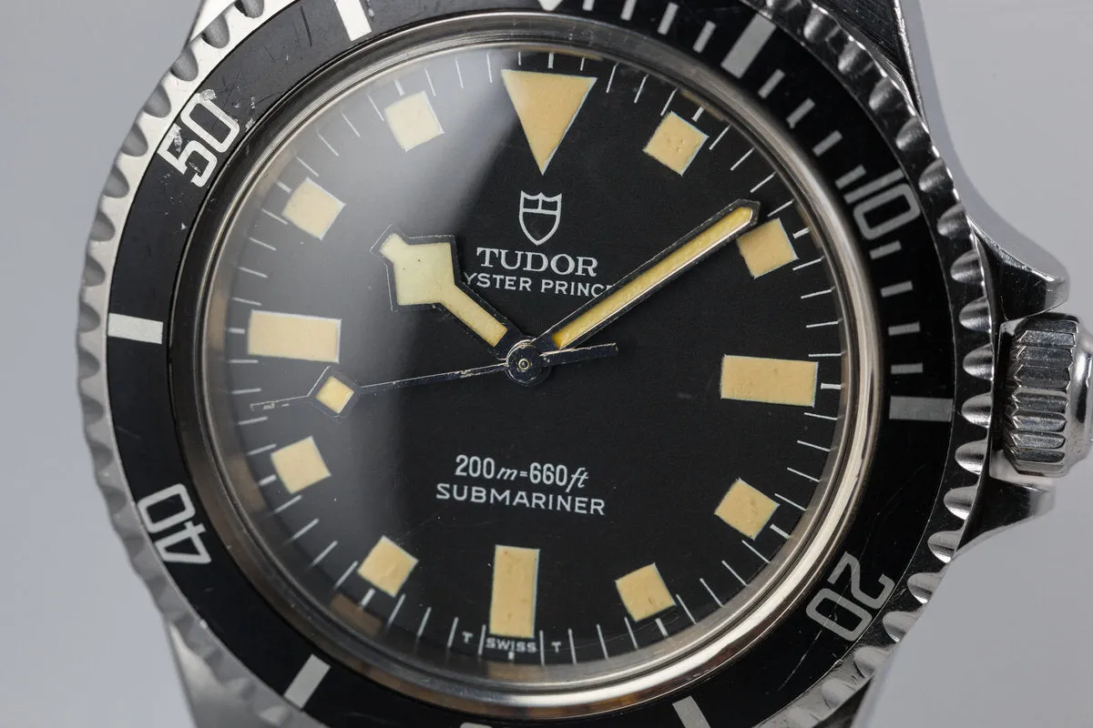 1984 Tudor Submariner 94010 Black Snowflake Dial