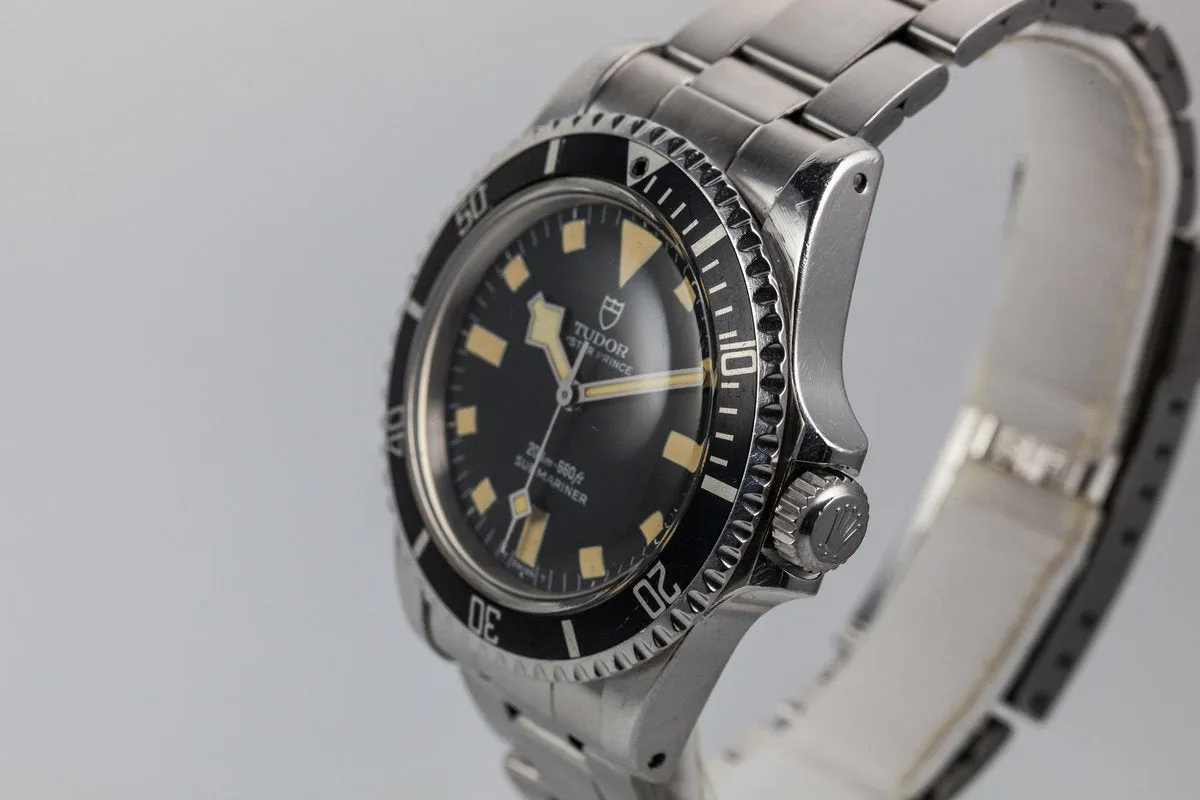 1984 Tudor Submariner 94010 Black Snowflake Dial