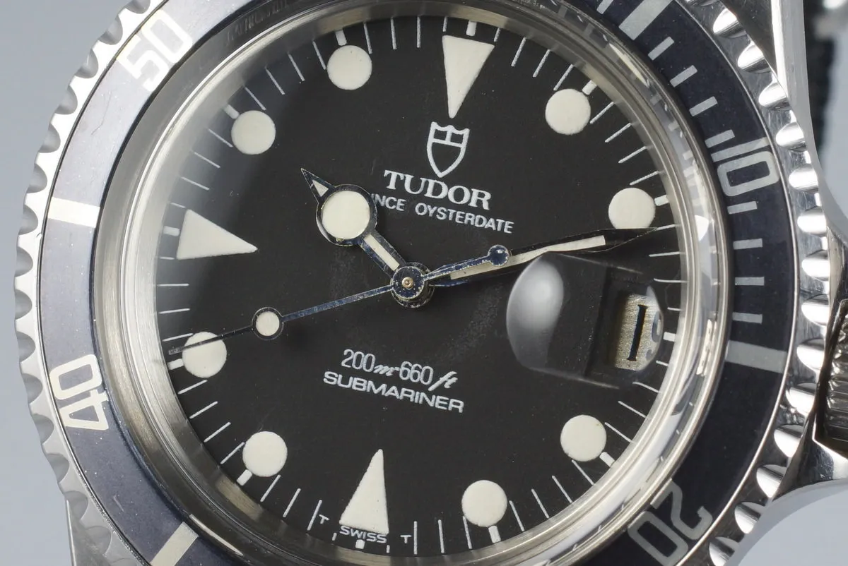 1985 Tudor Submariner 76100 Non-Mercedes Hand