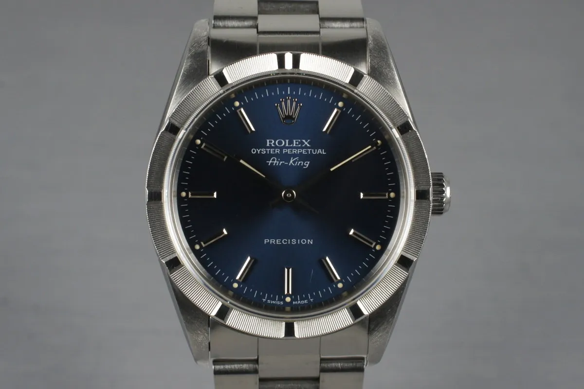 1994 Rolex Air-King 14010 Blue Dial