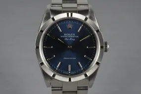 1994 Rolex Air-King 14010 Blue Dial