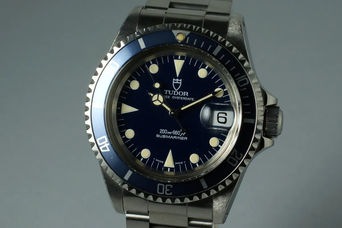 1994 Tudor Blue Submariner 79090 with Papers