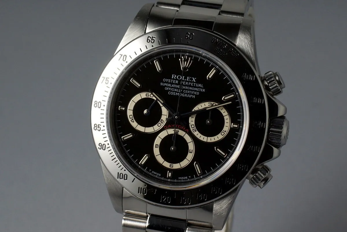 1997 Rolex Zenith Daytona 16520 Black Dial