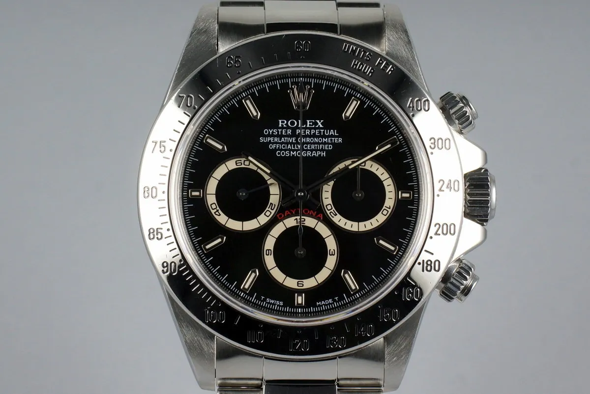 1997 Rolex Zenith Daytona 16520 Black Dial