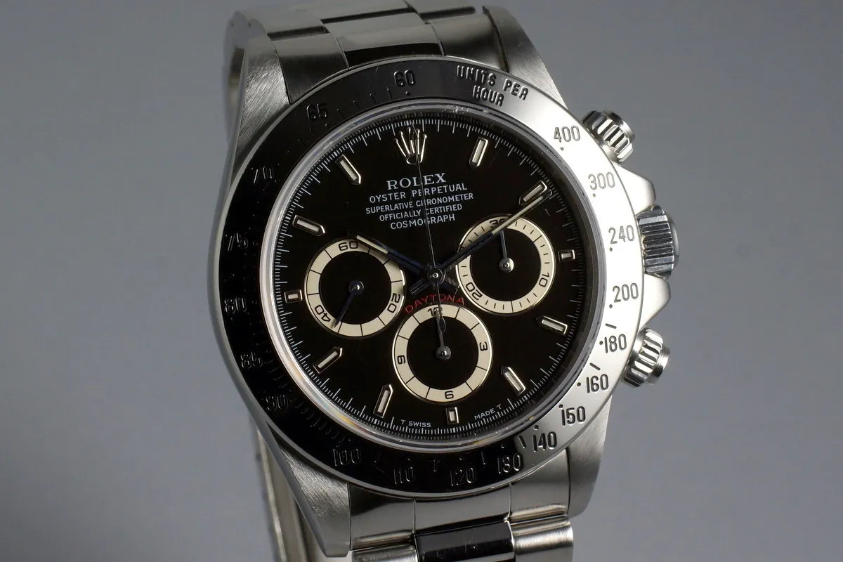 1997 Rolex Zenith Daytona 16520 Black Dial