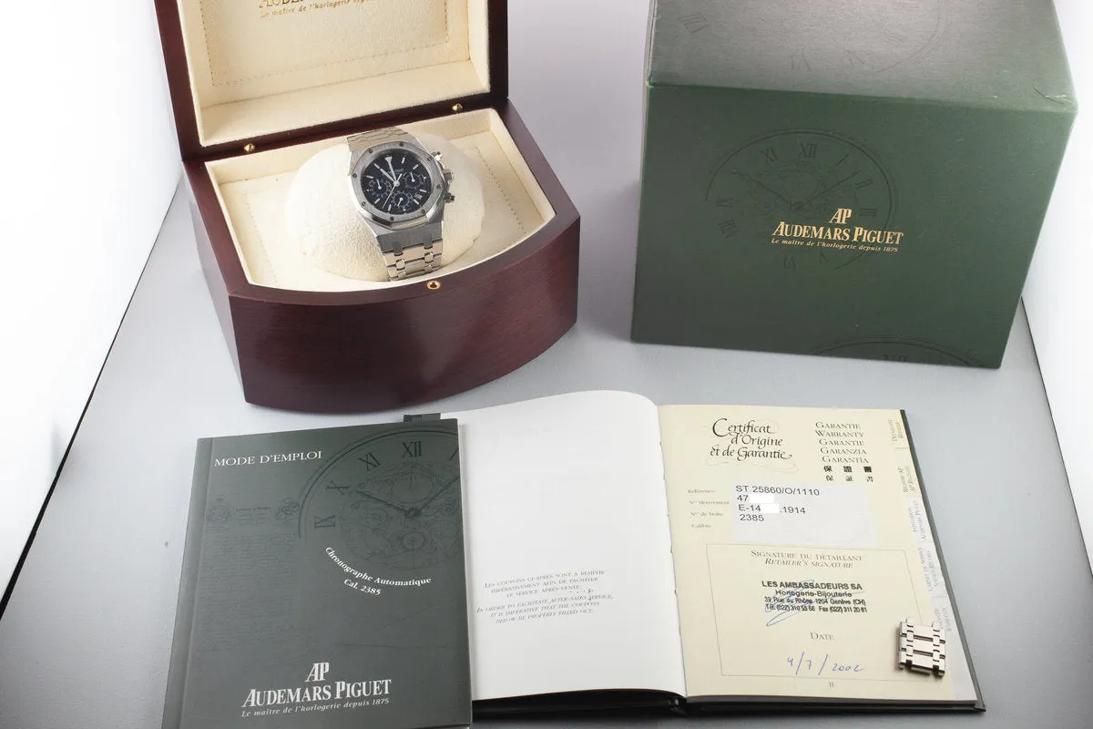 2002 Audemars Piguet Royal Oak 25860/0/1110 with Box and Papers