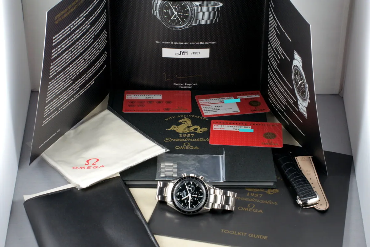 2007 Omega Speedmaster 311.33.42.50.01.001 50th Anniversary Limited Ed. with Box and Papers