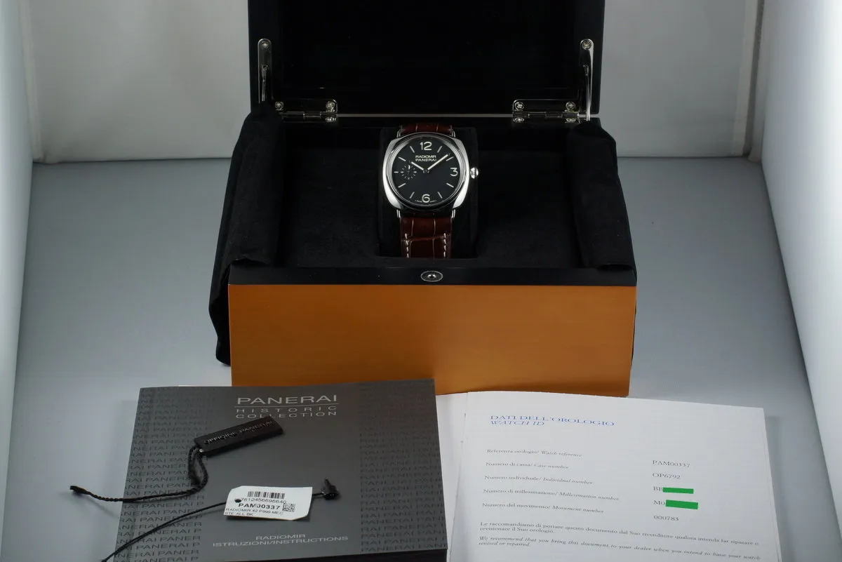 2010 Panerai Radomir PAM 337 with Box and Papers