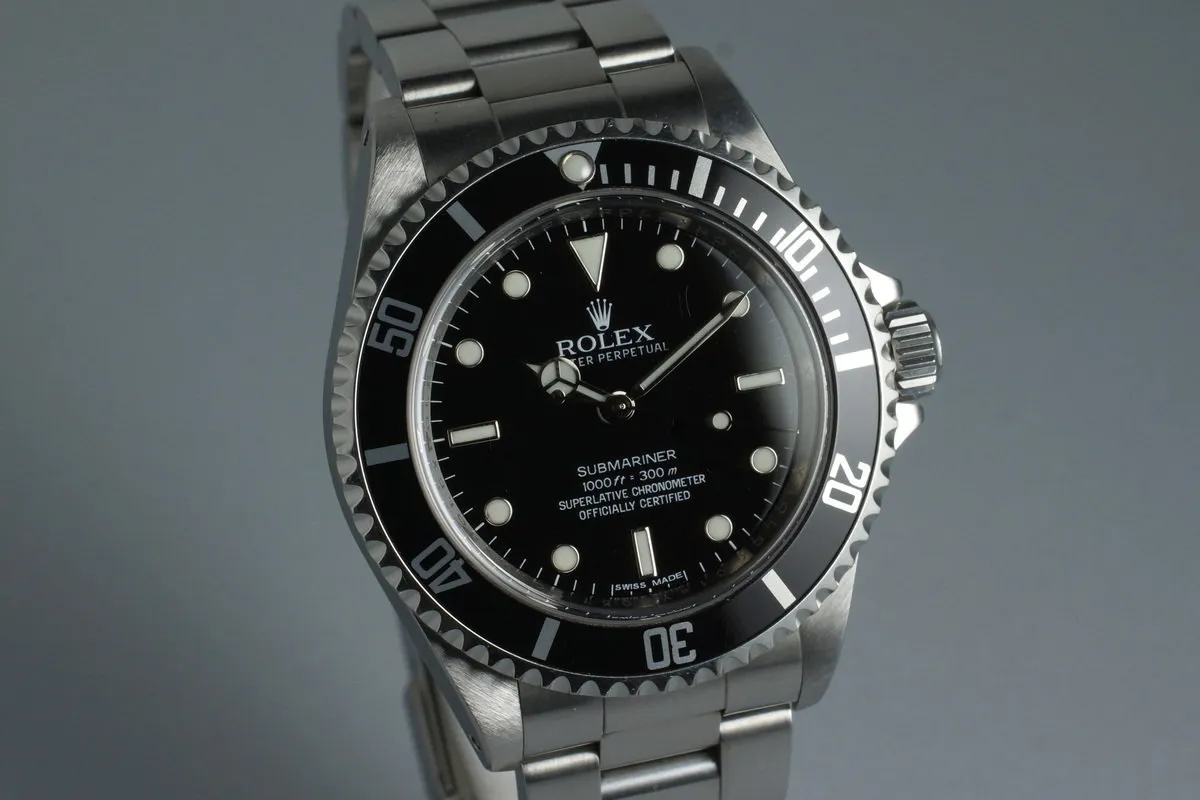 2011 Rolex Submariner 14060M with Box and Papers