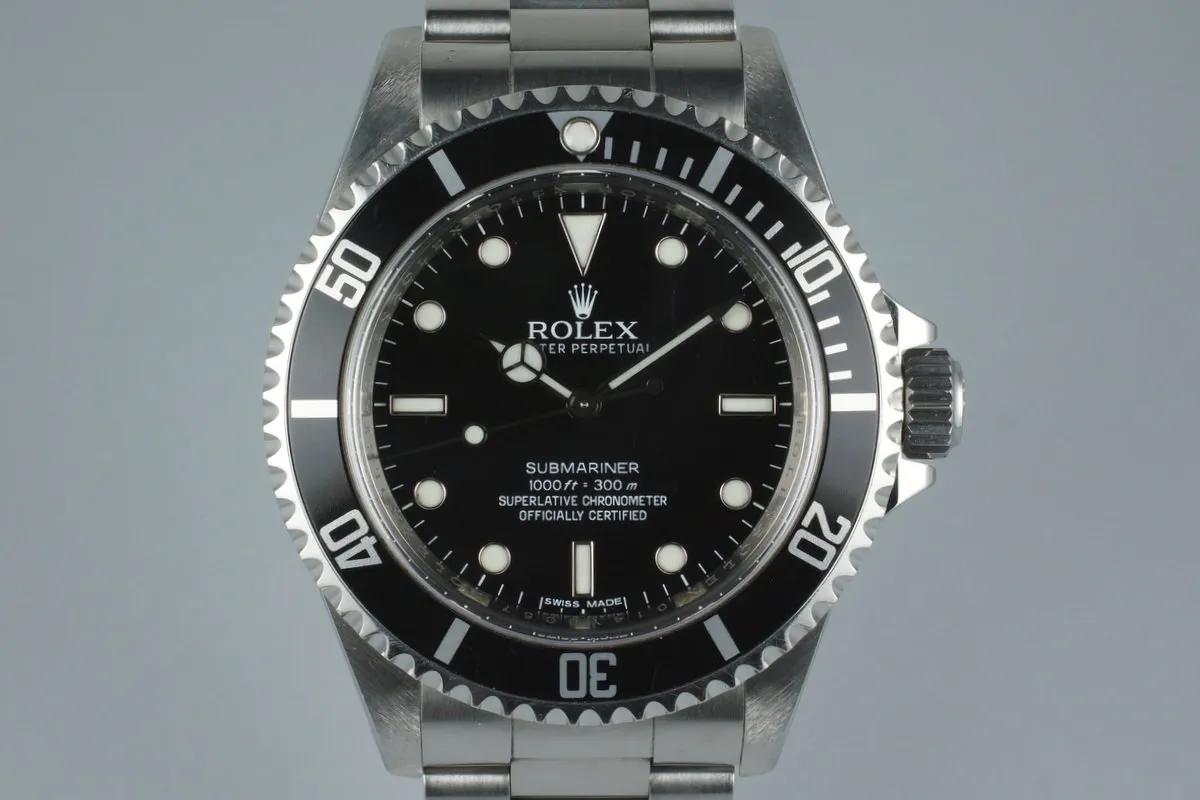 2011 Rolex Submariner 14060M with Box and Papers