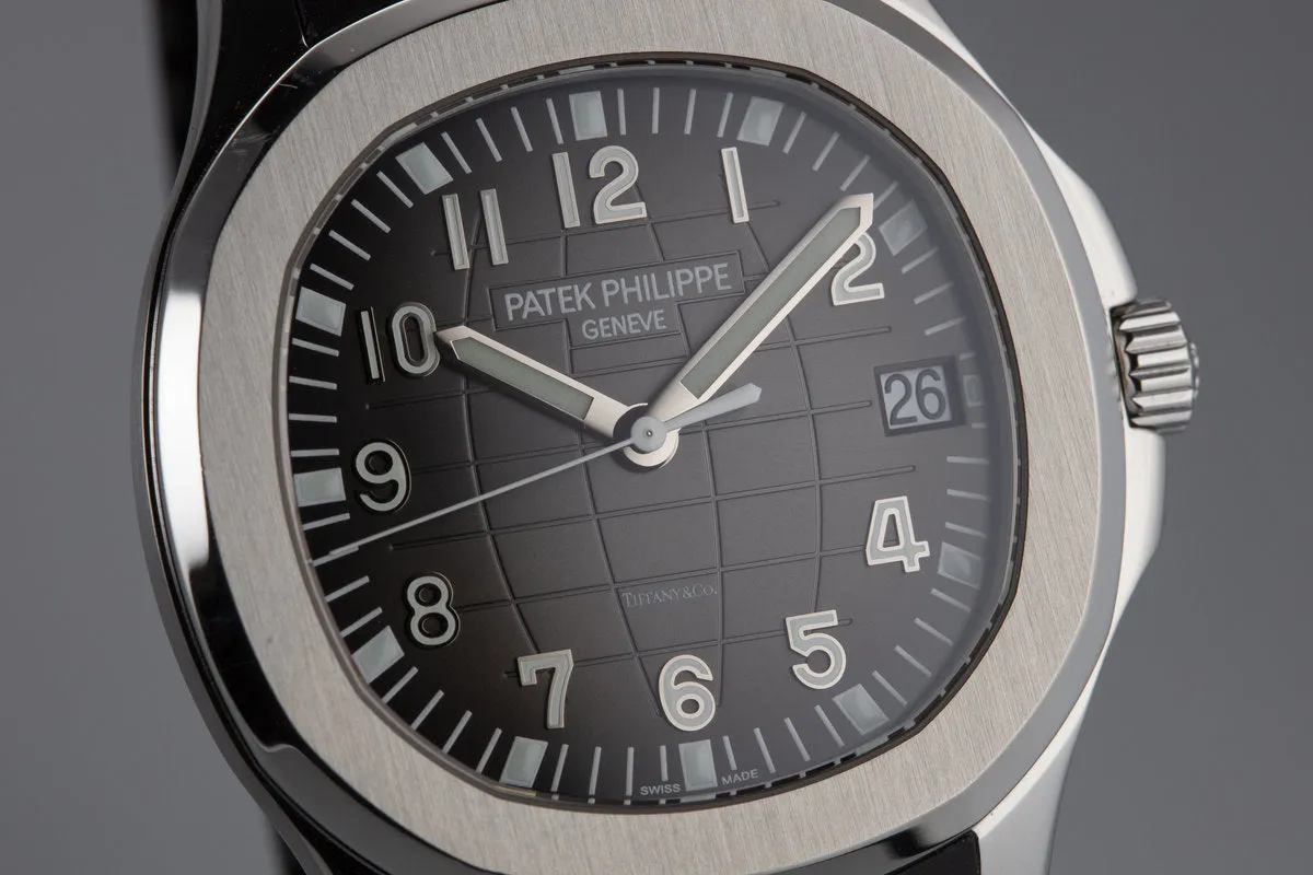 2016 Patek Philippe Tiffany Dial Aquanaut 5167A-001 With Box, Papers, and Tiffany Outer Box