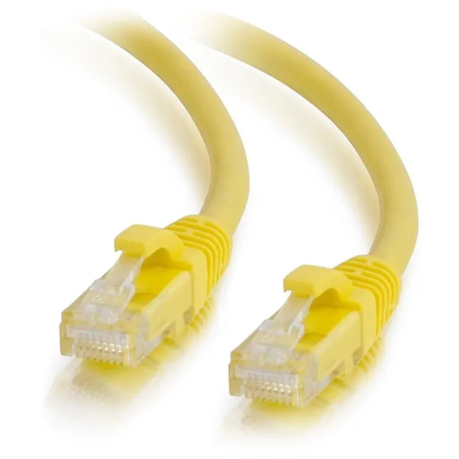 25Ft Cat6A Sngless Utp Cable-Yellow