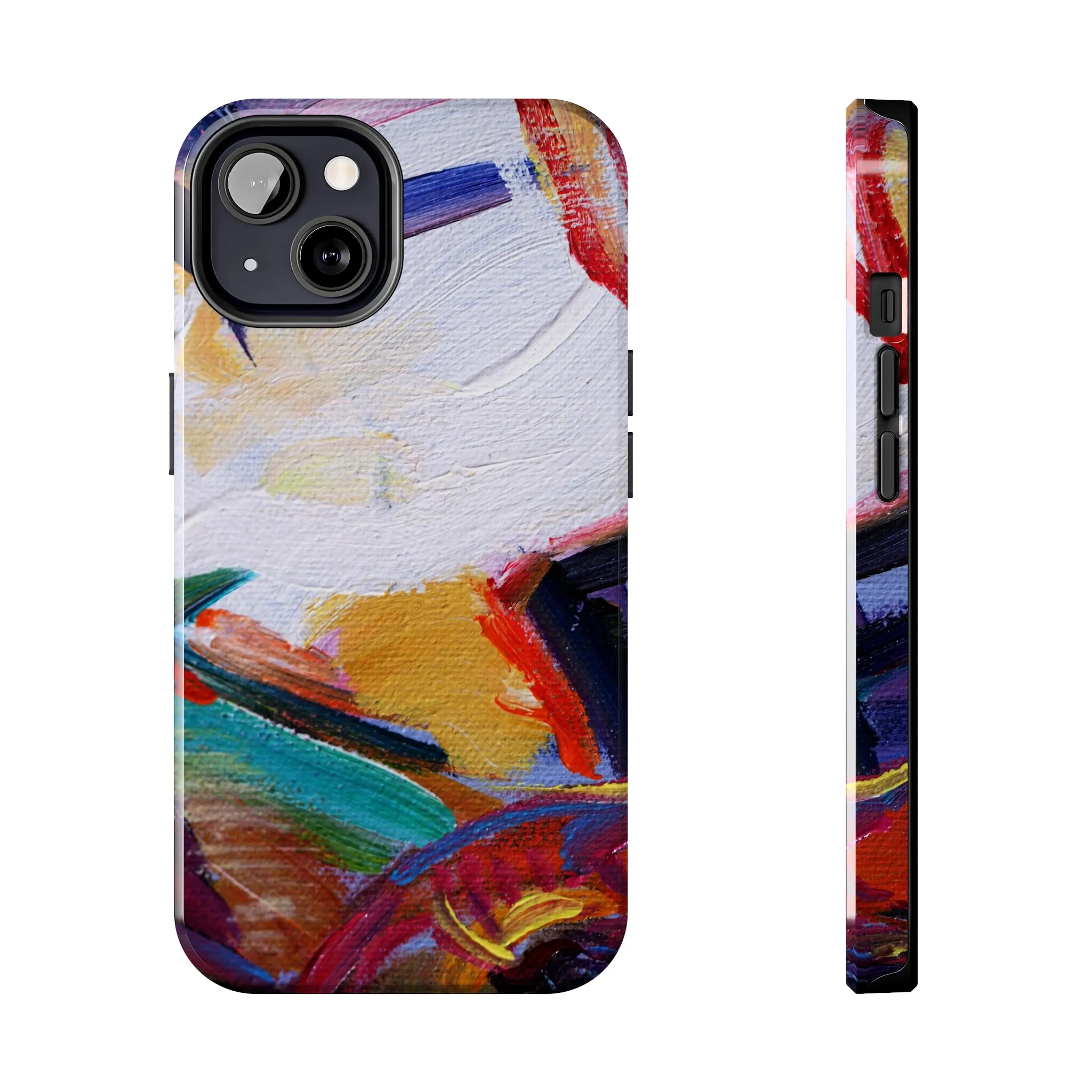 Abstract Art Oil Painting iPhone 15 14 13 Case, Modern Aesthetic Tough Phone 12 11 Pro Max Print Gift XS XR X 7 Plus 8 Plus Cell Phone