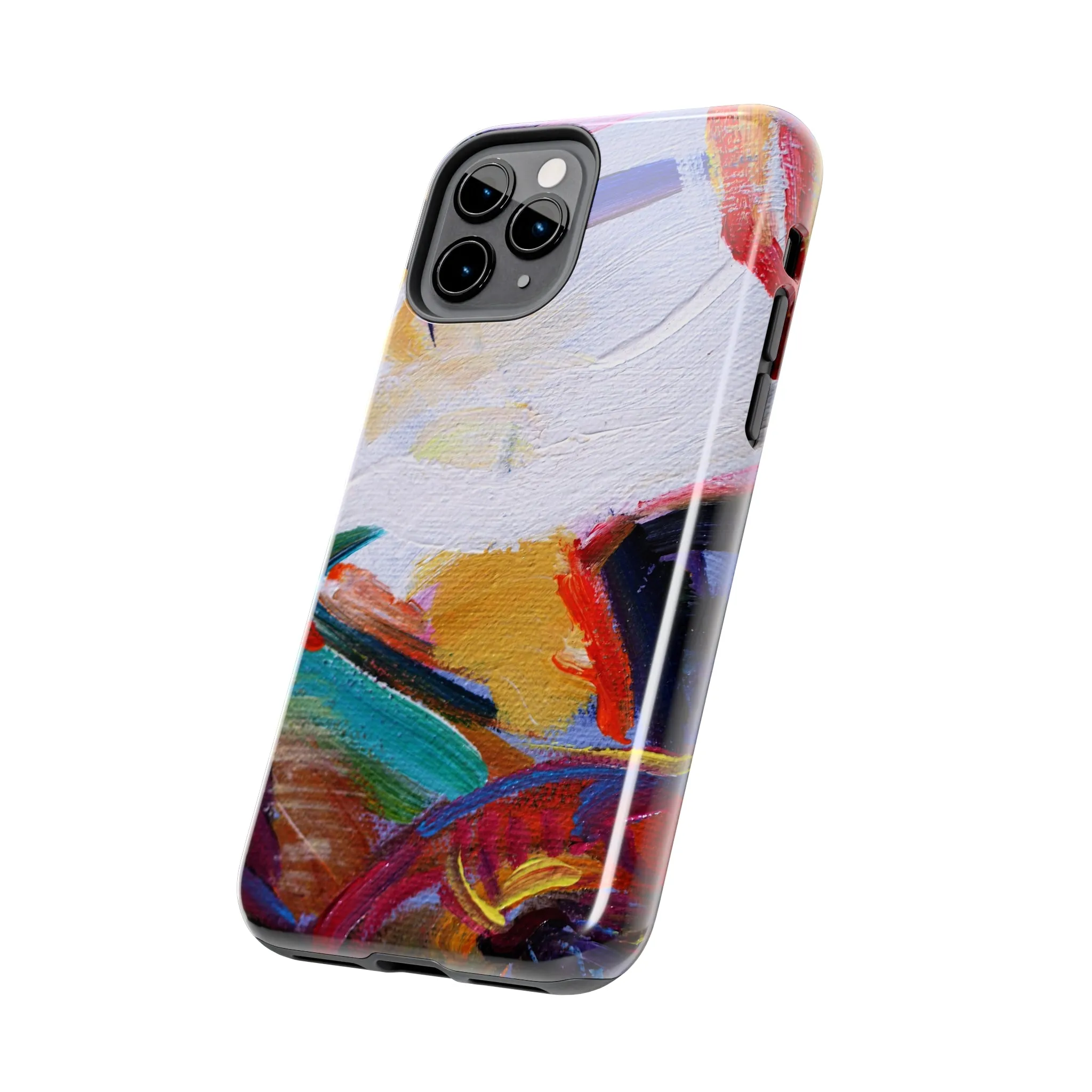 Abstract Art Oil Painting iPhone 15 14 13 Case, Modern Aesthetic Tough Phone 12 11 Pro Max Print Gift XS XR X 7 Plus 8 Plus Cell Phone