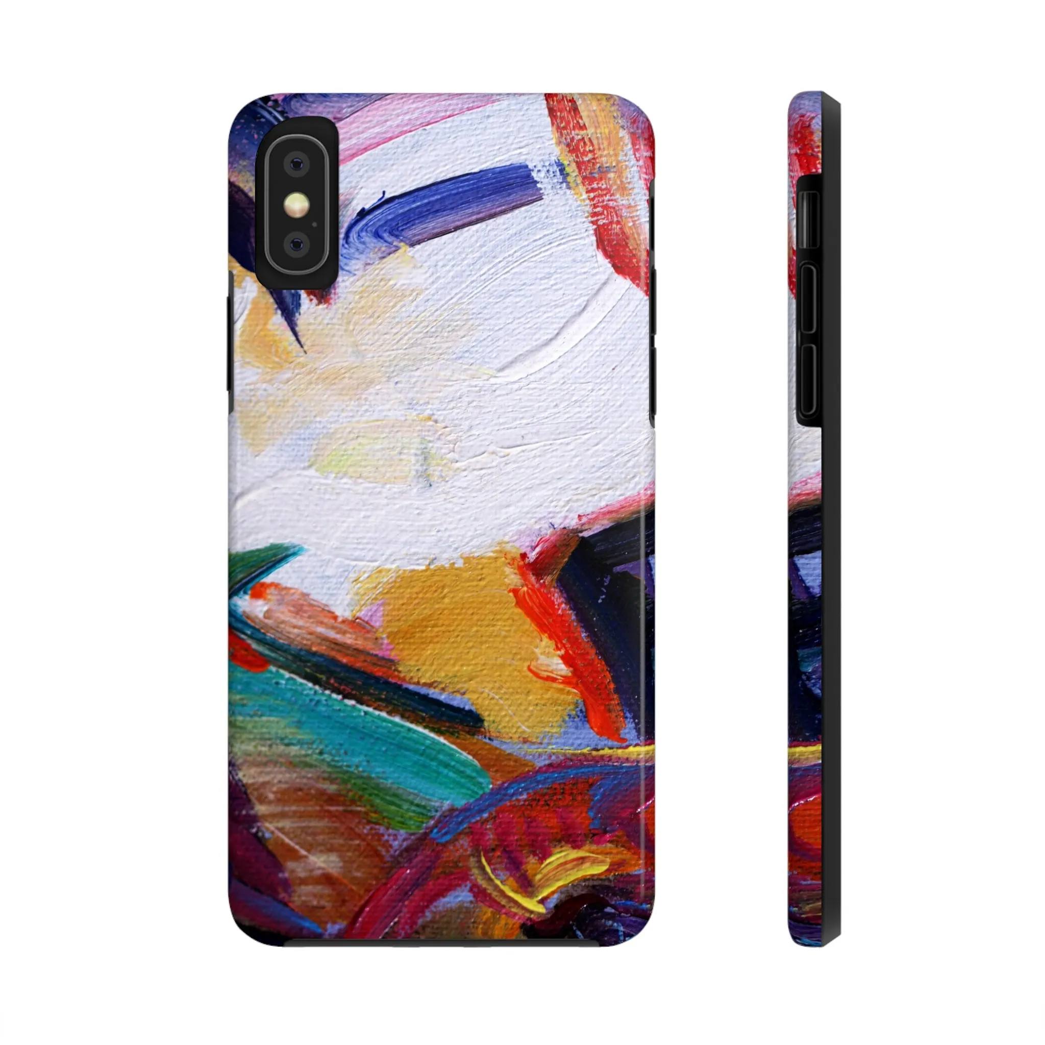 Abstract Art Oil Painting iPhone 15 14 13 Case, Modern Aesthetic Tough Phone 12 11 Pro Max Print Gift XS XR X 7 Plus 8 Plus Cell Phone