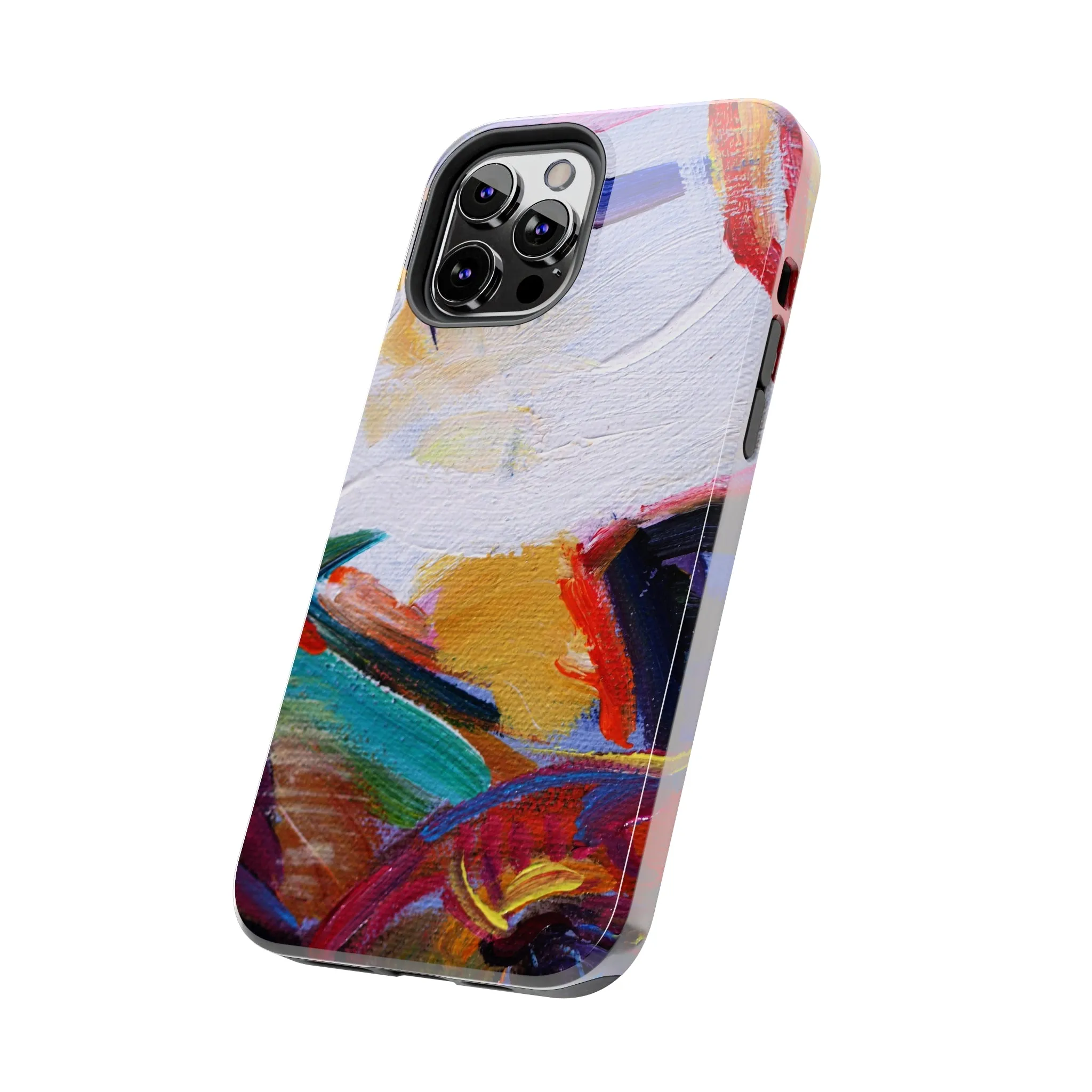 Abstract Art Oil Painting iPhone 15 14 13 Case, Modern Aesthetic Tough Phone 12 11 Pro Max Print Gift XS XR X 7 Plus 8 Plus Cell Phone