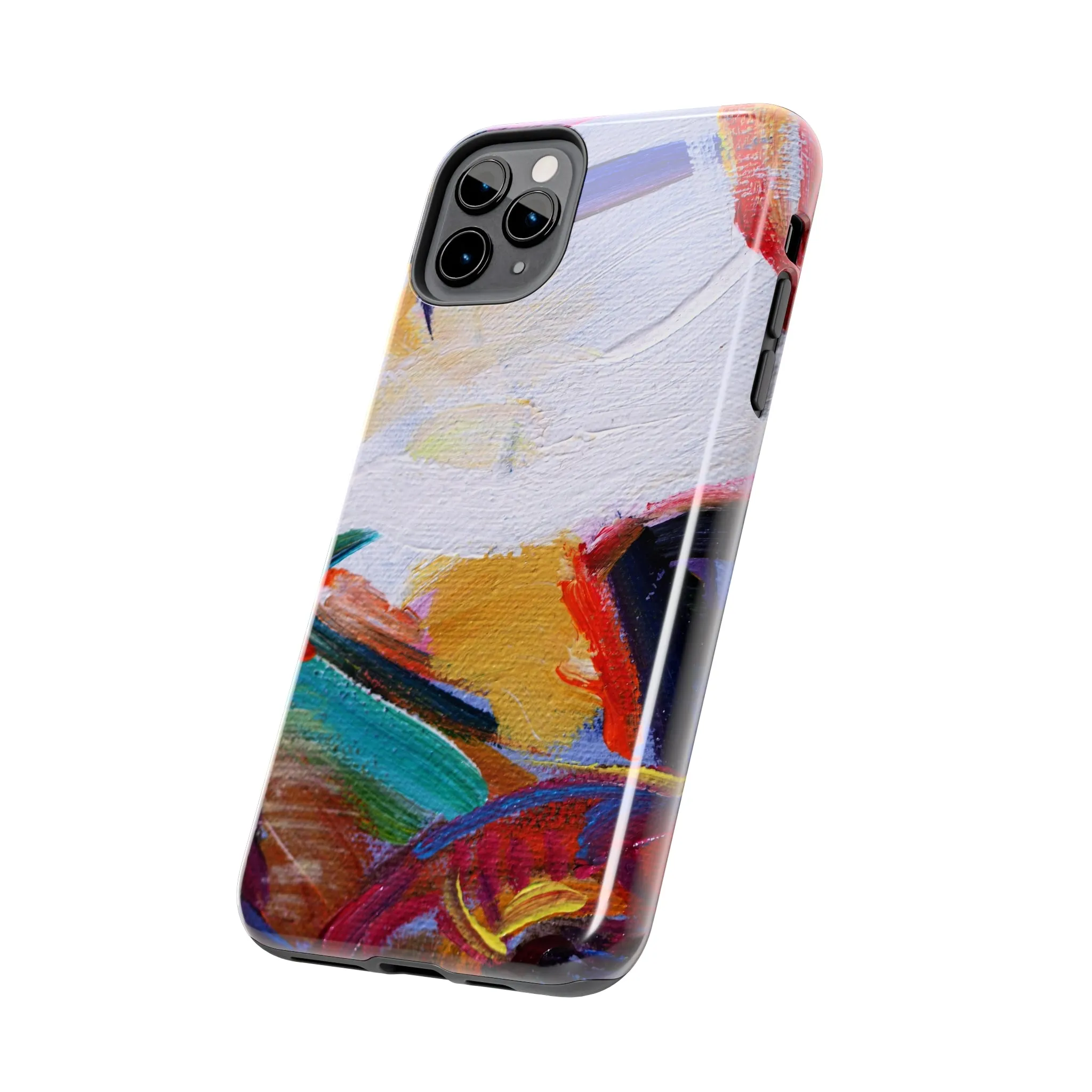 Abstract Art Oil Painting iPhone 15 14 13 Case, Modern Aesthetic Tough Phone 12 11 Pro Max Print Gift XS XR X 7 Plus 8 Plus Cell Phone