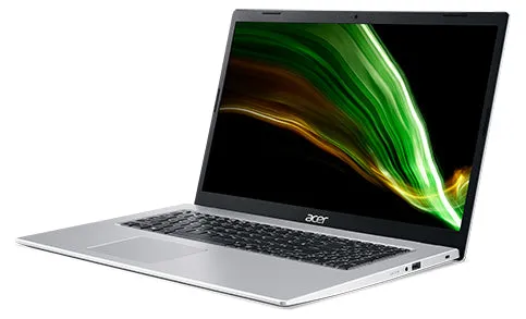 Acer Aspire, Laptop, Intel Core i7-1165G7, 8 GB RAM, 512 GB SSD, 17.3" Inch FHD Display, Win 11 Home, Silver