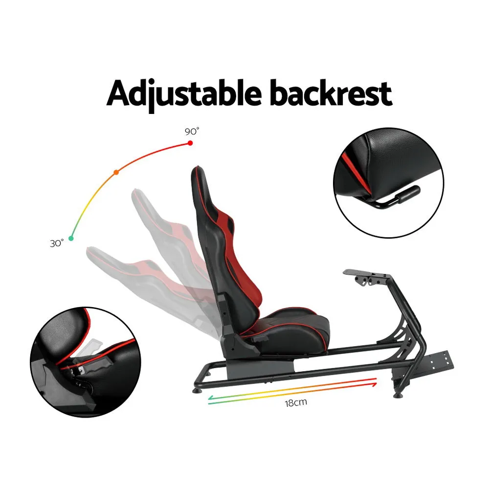 Adjustable Racing Simulator Cockpit, Steel Base - Artiss