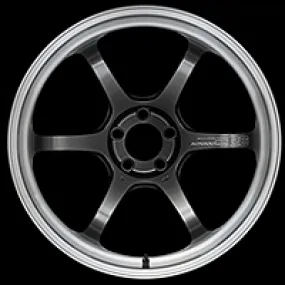 Advan R6 18x8.0  45 5-114.3 Machining & Racing Hyper Black Wheel