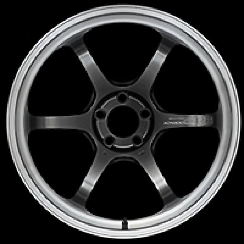 Advan R6 18x8.0  45 5-114.3 Machining & Racing Hyper Black Wheel