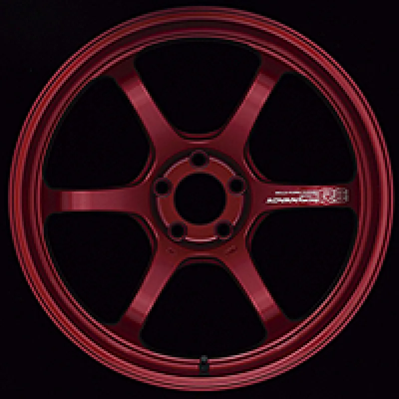 Advan R6 18x8.5  45 5-100 Racing Candy Red Wheel