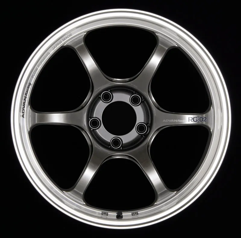 Advan RG-D2 17x8.5  50 5-114.3 Machining & Racing Hyper Black Wheel