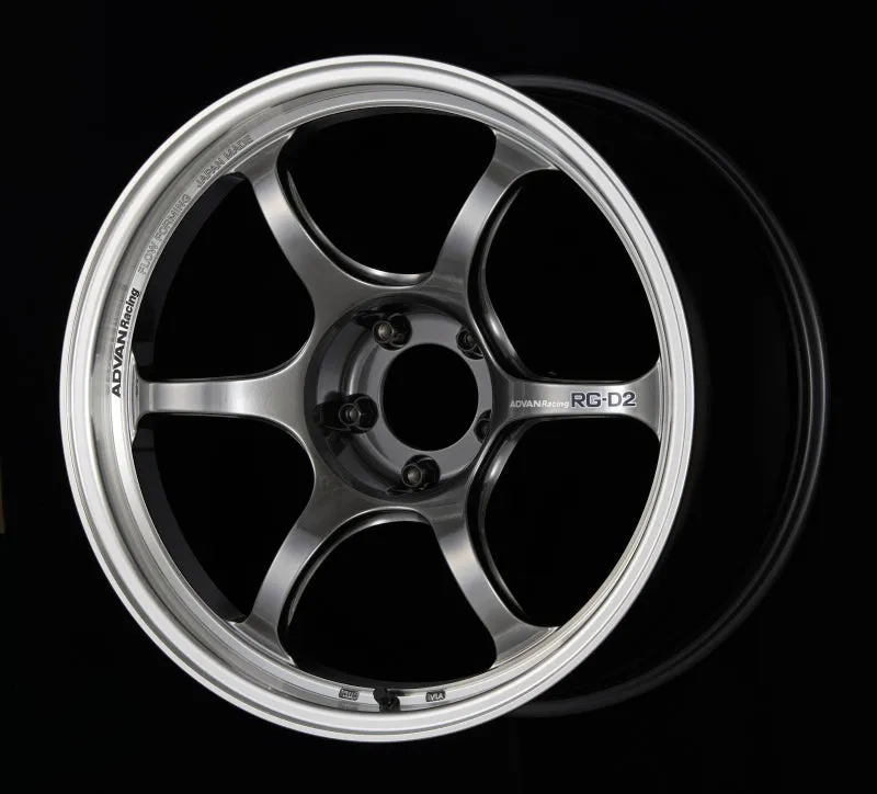 Advan RG-D2 18x10.5  15 5-114.3 Machining & Racing Hyper Black Wheel