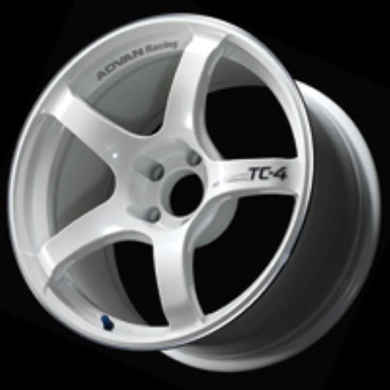 Advan TC4 15x5.0  45 4-100 Racing White Metallic & Ring Wheel