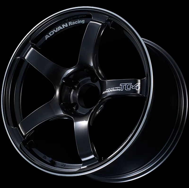 Advan TC4 17x9  45 5-114.3 Racing Black Gunmetallic and Ring Wheel