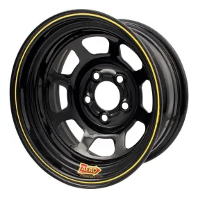 Aero 50 Series Rolled Wheel - Black - 15" x 7" - 5 x 4.75" Bolt Circle - 3.5" Back Spacing - 21 lbs.