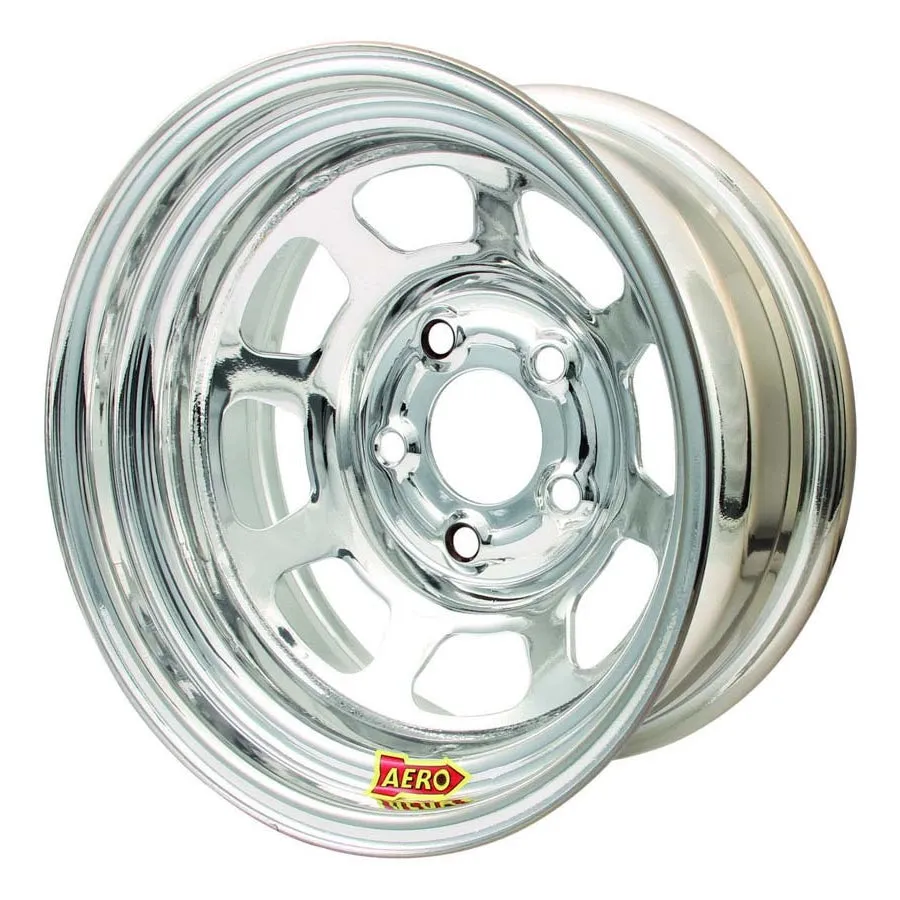 Aero 50 Series Rolled Wheel - Chrome - 15" x 7" - 5 x 4.75" - 3.5" BS - 21 lbs.