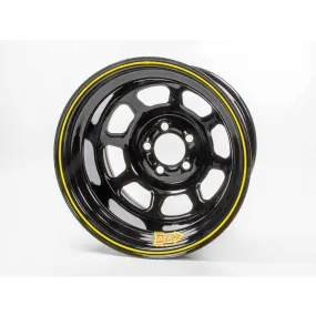 Aero 58 Series Rolled Wheel - Black - 15" x 10" - 5 x 5" Bolt Circle - 5" Back Spacing - 21 lbs.