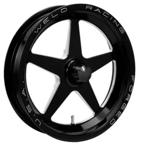 AlumaStar 2.0 1-Piece 17 x 3.5" Spindle Mount Wheel - Black Finish WE788B-17001