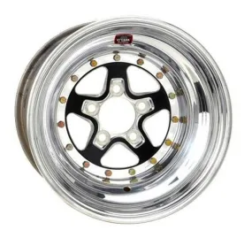 AlumaStar 2.0 15 x 8" Wheel - Black Center/Polished Outter Finish WE788B-508276