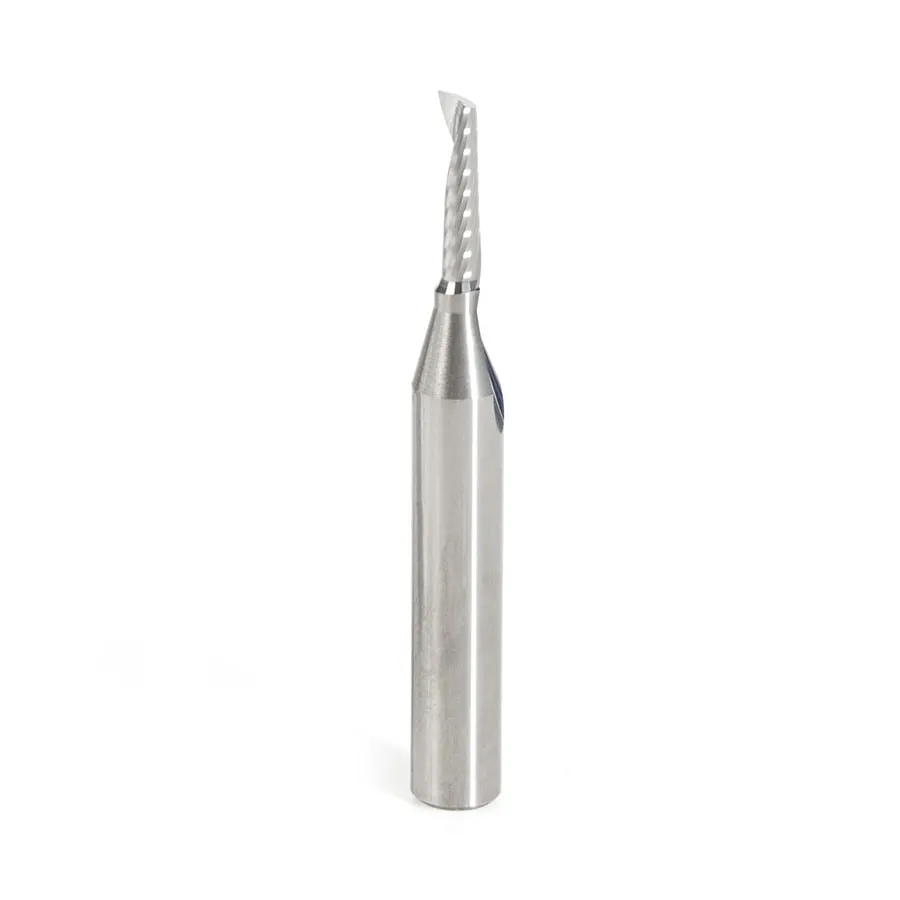 Aluminum Spiral 'O' Flute Up-Cut CNC Router Bit | 1⁄8 Dia x 1⁄2 x 1⁄4 Shank x 2" Long | 51454 | 738685514542