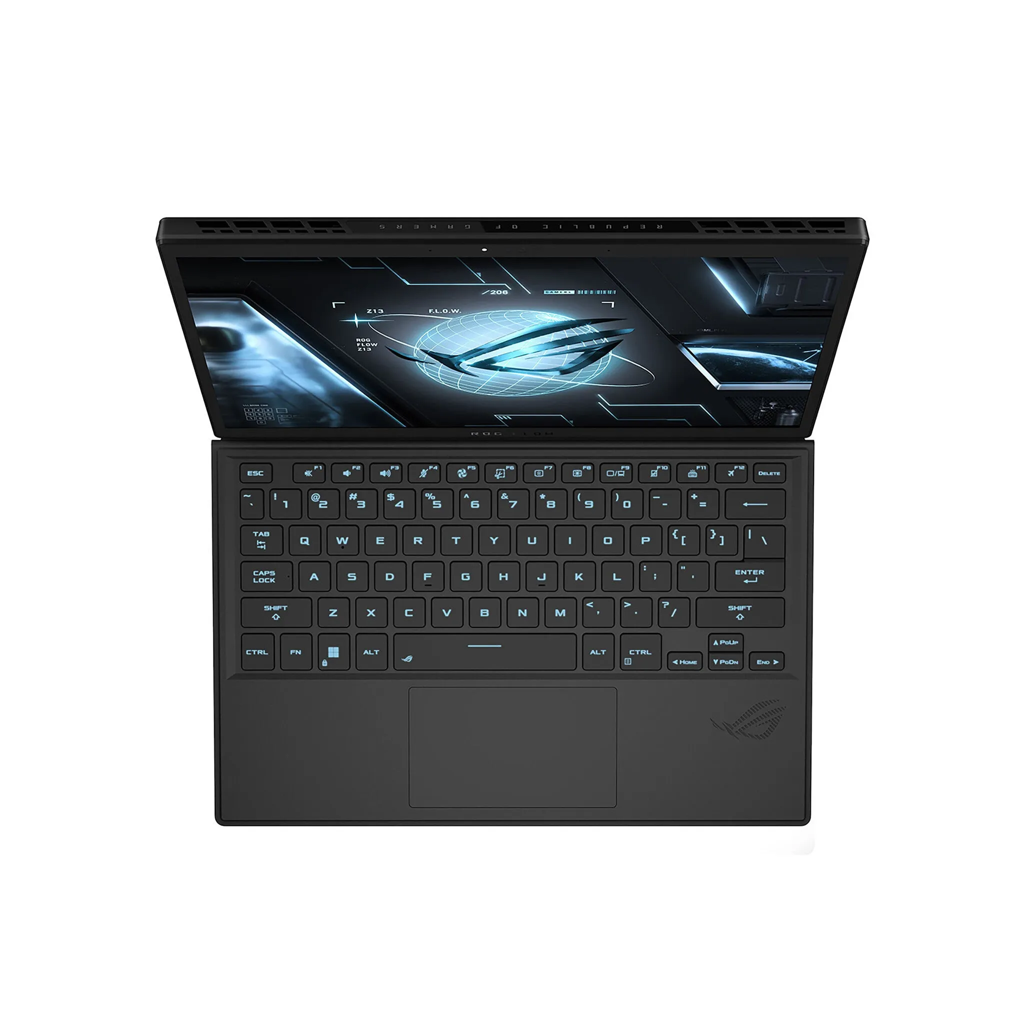 ASUS ROG Flow Z13 GZ301VU-MU001W Intel® Core™ i9 i9-13900H Hybrid (2-in-1) 34 cm (13.4") Touchscreen WQXGA 16 GB LPDDR5-SDRAM 1 TB SSD NVIDIA GeForce RTX 4050 Wi-Fi 6E (802.11ax) Windows 11 Home Black