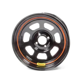 Bassett D-Hole Lightweight Wheel - 15" x 7" - 4 x 100mm - Black - 4" Back Spacing - 16 lbs.