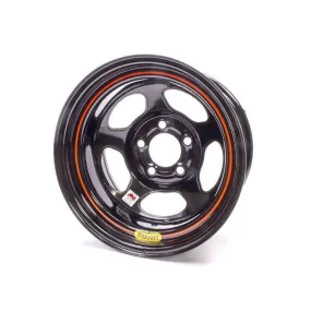 Bassett IMCA Inertia Wheel -15" x 8" - 5 x 4.75" - Black - 1" Back Spacing - 19 lbs.