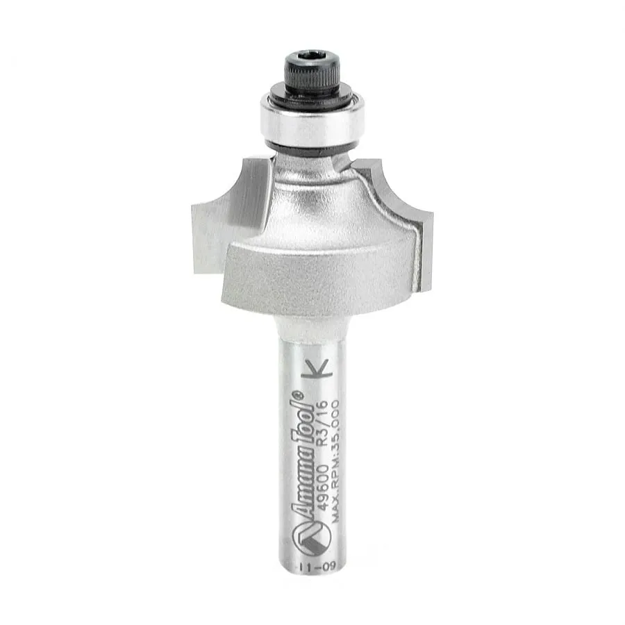 Beading Router Bit | 3⁄16 Radius x 7⁄8 Dia x 1⁄2 x 1⁄4"Shank | 49600 | 738685896006