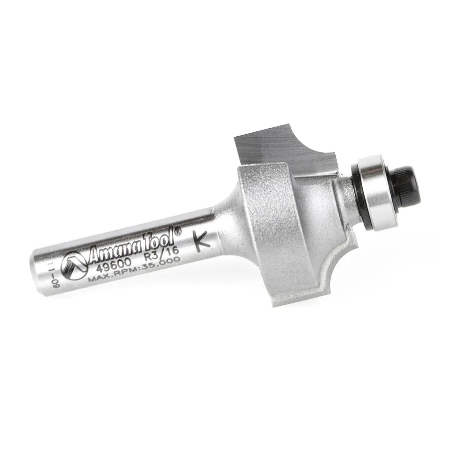 Beading Router Bit | 3⁄16 Radius x 7⁄8 Dia x 1⁄2 x 1⁄4"Shank | 49600 | 738685896006