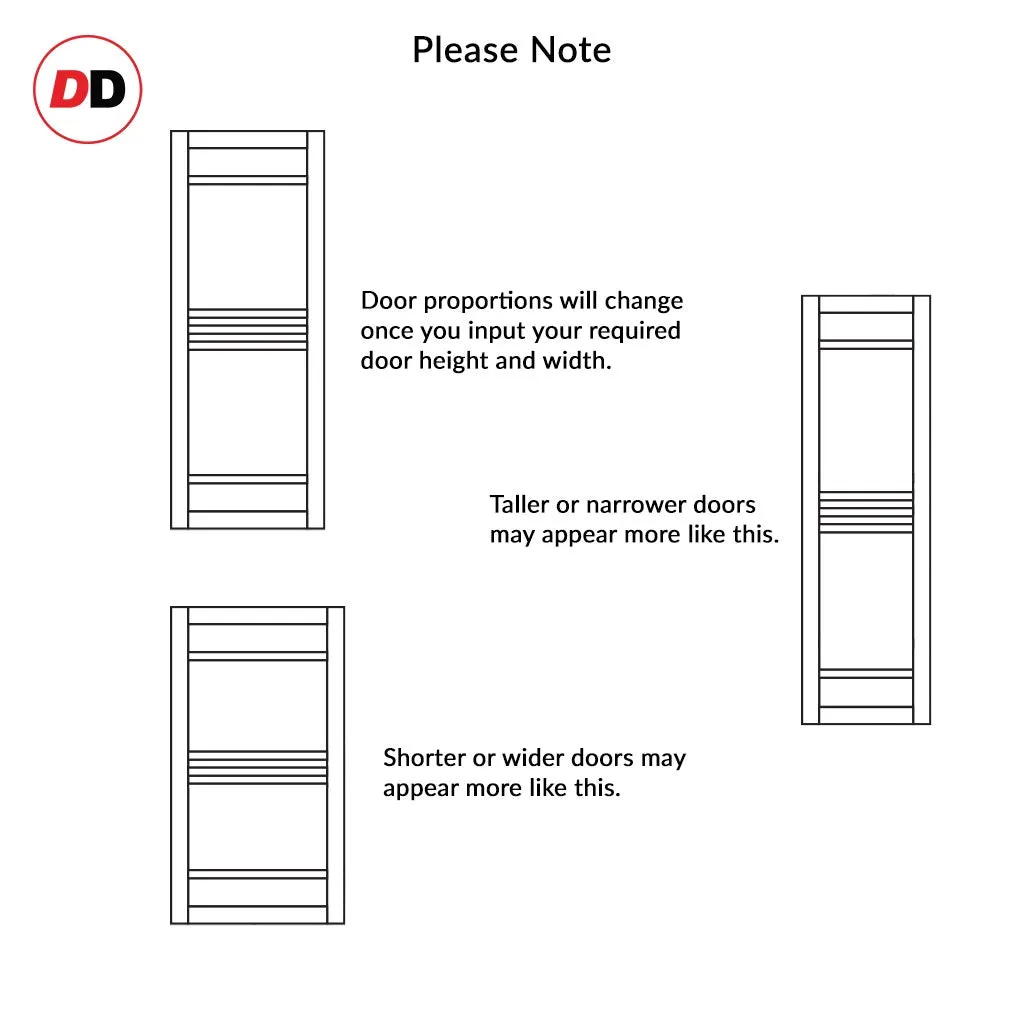 Bespoke Handmade Eco-Urban® Colorado 6 Panel Single Absolute Evokit Pocket Door DD6436 - Colour Options