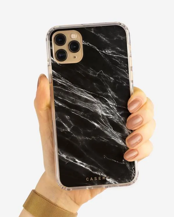 Black Marble Phone Case (All Sizes)