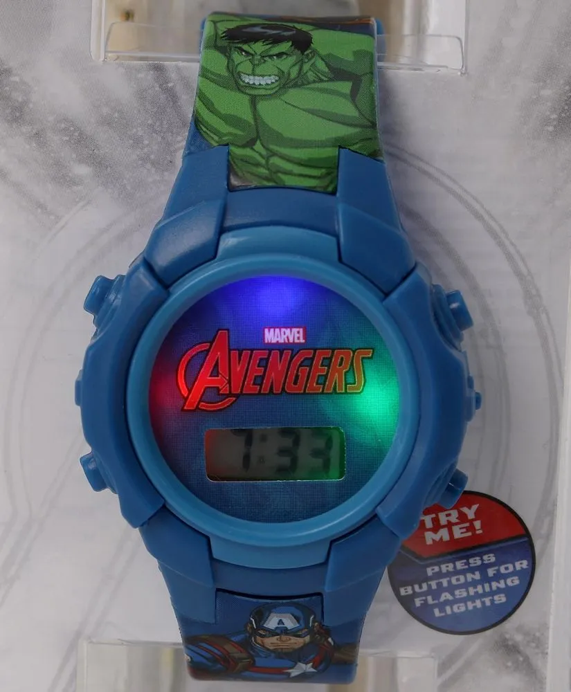 Blue Avenger Digital Watch With Led Light