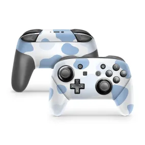 Blueberry Moo Moo Nintendo Switch Pro Controller Skin